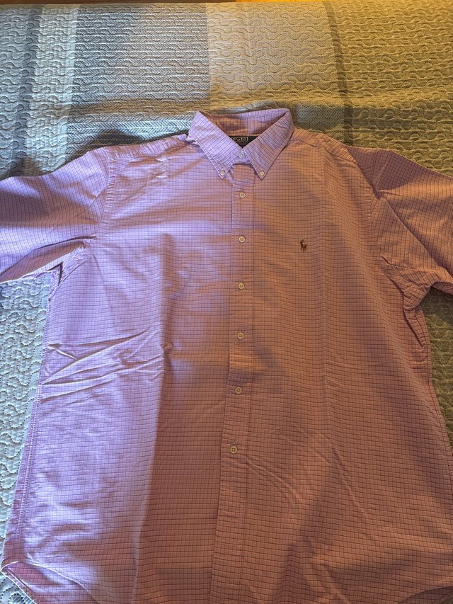 Camisa Polo Ralph Lauren Rosa Cuadros . Talla 17
