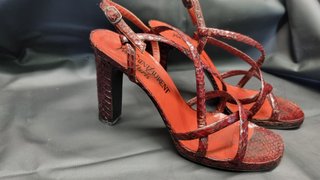 Sandali Yves Saint Laurent Rossi Pitone
