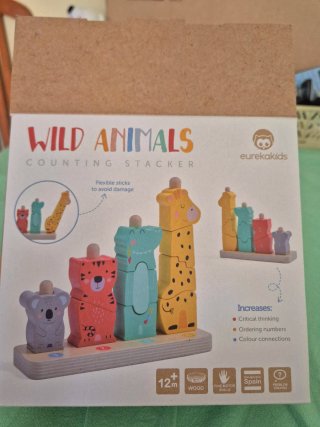 Puzle apilable animales salvajes Eurekakids