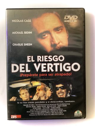 El Riesgo del Vértigo 1993 DVD Christopher Coppola