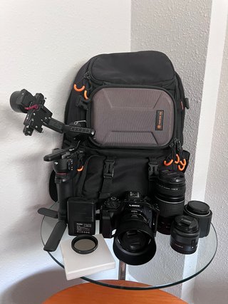 Canon EOS M50 Mark II + 4 objetivos + DJI RS 3 Min