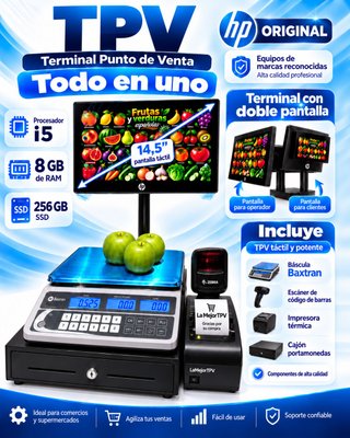 TPV todo en UNO con bascula