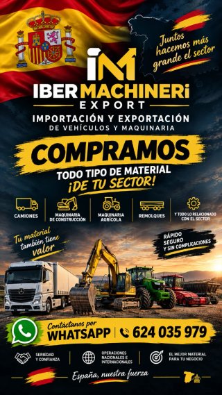 Com/pra/mos Camiones y maquinaria