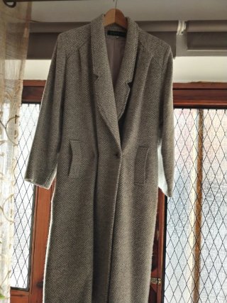 Abrigo de Lana Gris Talla 42
