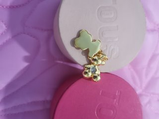 Colgante doble oso con diamante