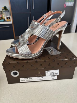 Sandalias El Caballo 🇪🇸 Plata Talla 39