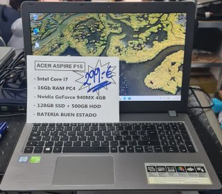 Acer Aspire F15 Intel Core i7 16GB RAM