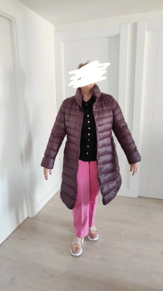 Parka de plumas granate
