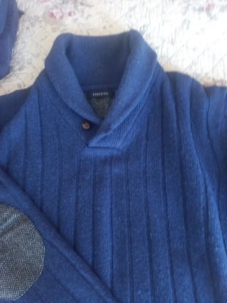 Jersey de Lana Cortefiel Azul