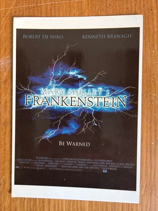 Cartoline cinematografiche di Mary Shelley's Frankenstein