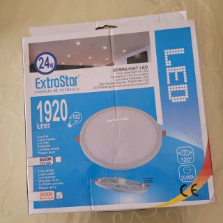 Downlight LED ExtraStar 24W Luz Cálida