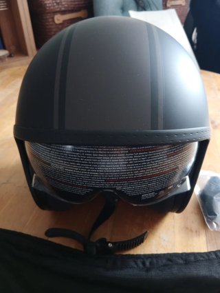 Casco Jet Negro Mate Talla XL