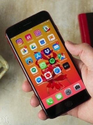 Iphone 8 red, bateria nueva, movil, funda y protec