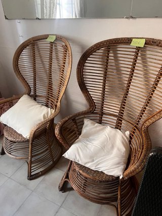 Set de 2 Sillones de Ratán