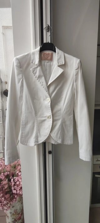 Chaqueta Blanca Stradivarius Talla S