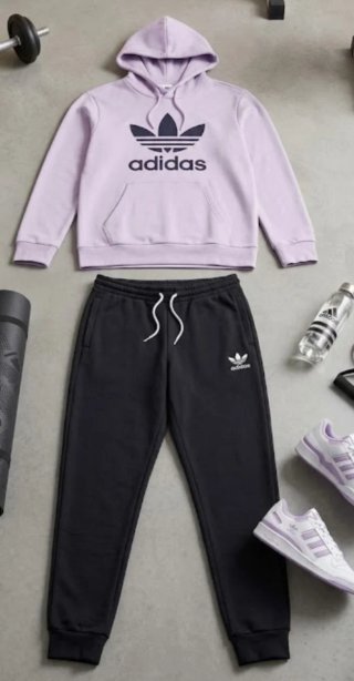 Chándal adidas morado y negro