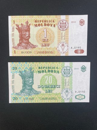 Billetes de Moldavia