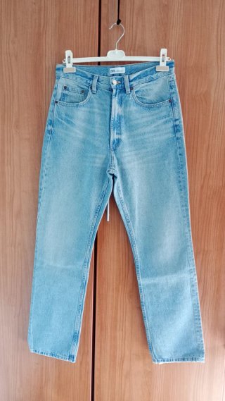 Vaqueros Rectos Zara Azules