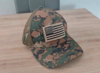 Gorra Estilo Militar con Bandera EEUU