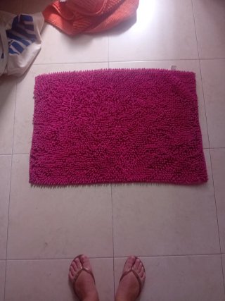 Tappeto da bagno rosa