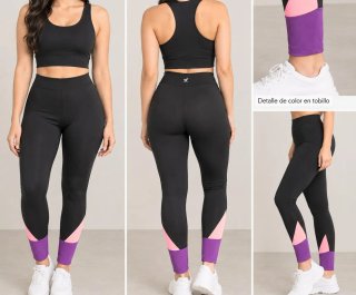 Mallas de deporte negras con detalles