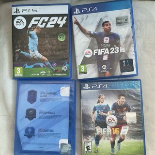 Lote 4 Juegos Fútbol FIFA 16, 19, 23 + FC 24