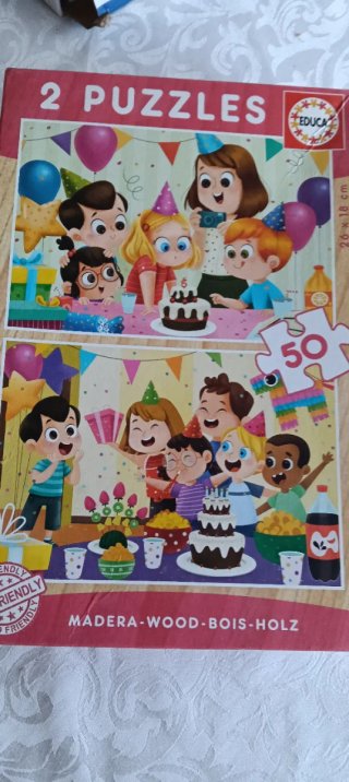 Set de 2 Puzzles Infantiles Educa