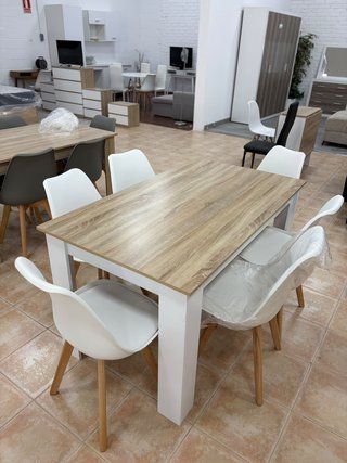 Mesa madera + blanco NUEVA oferta.