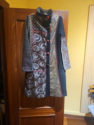 Abrigo Desigual Multicolor