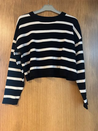 Jersey de rayas negro y blanco