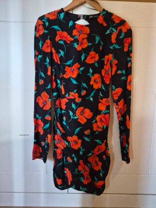 Vestido Zara Estampado Floral Talla XS