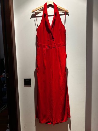 Mono Cuello Halter Rojo Talla 40