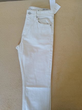 Pantalón Tapered Mango Blanco