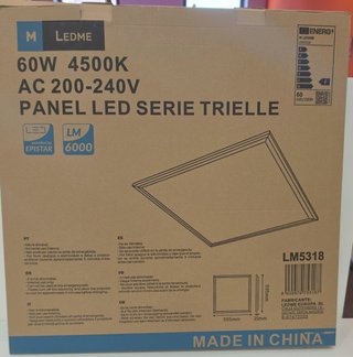 Panel LED 60x60cm 60W 4500K