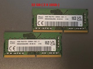 2 X Memoria Ram SK hynix DDR4 16GB 3200MHz SODIMM