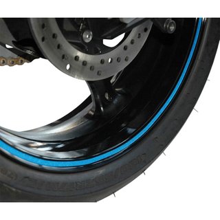 TIRAS DE RUEDAS PARA MOTO COLOR AZUL CON APLICADOR