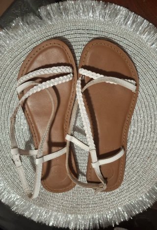 Sandalias de Piel Gioseppo Blancas Talla 38