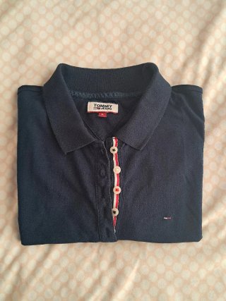 Polo Tommy azul Talla L