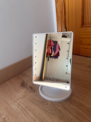 Espejo de tocador con luz LED