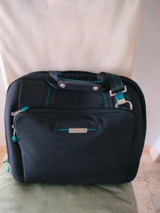 Maletín para portátil Samsonite Negro y Turquesa.