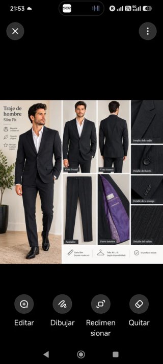 Traje Florentino Slim Fit Negro
