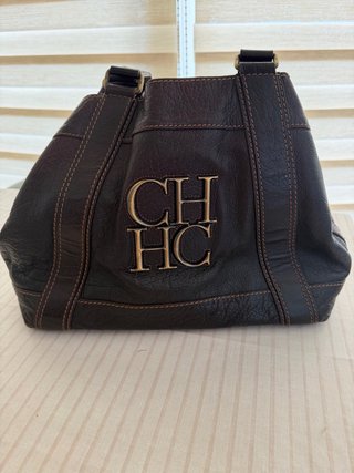 Bolso Carolina Herrera CH Piel Marrón