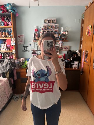 Camiseta Levi's Stitch Blanca Talla M