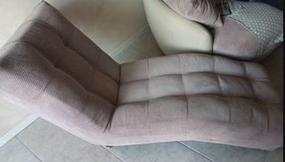 Chaise longue beige