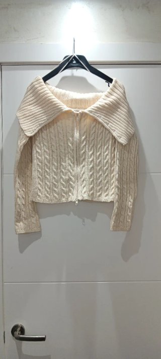 Chaqueta de punto con cremallera