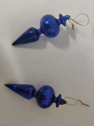 2 Ornamenti natalizi blu