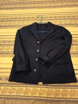 Chaqueta de punto azul para niño talla 7
