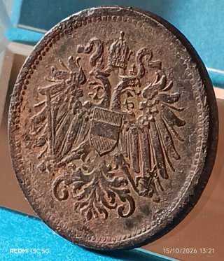 ✳️Moneda antigua Austria 20 Hellers 1916 ww1