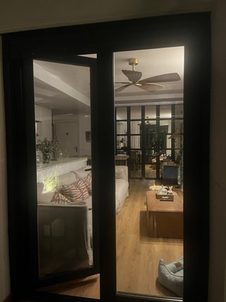 Puertas de Aluminio Gris Antracita salon
