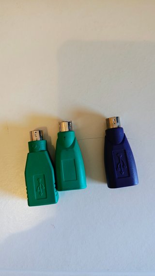 Set di 3 Adattatori da PS2 a USB
